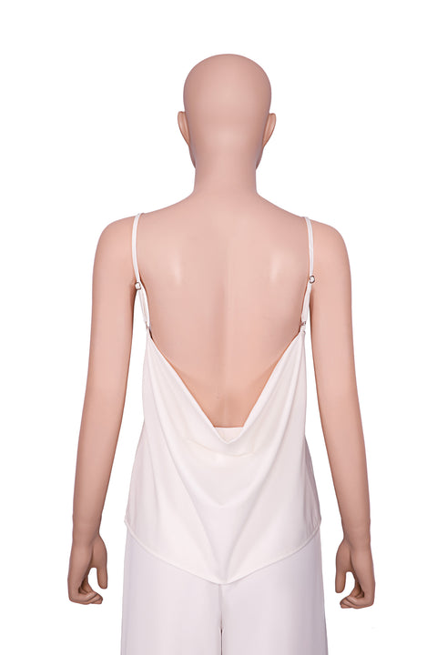 BLOUSE WITH FLOWY BACK