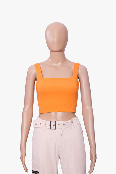 KNIT CROP TOP WITH BACK TIE DETAIL