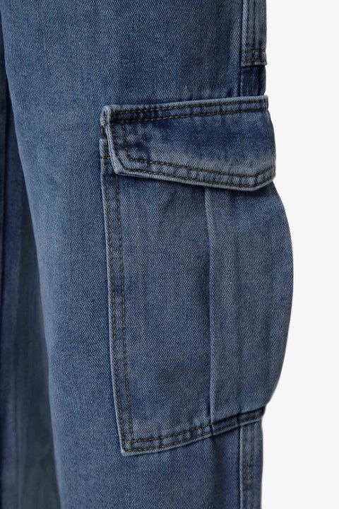 JEANS WITH ELASTIC WAIST