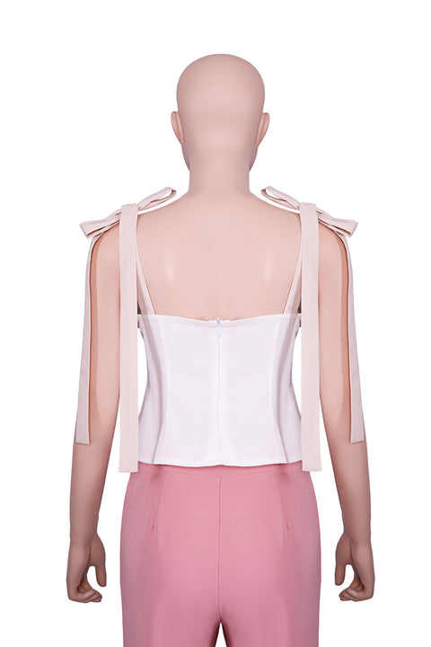 PLEATED CORSETRY TOP