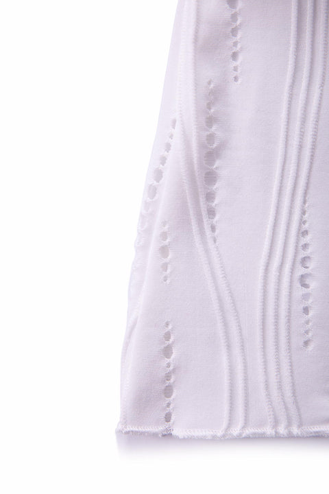 TOP WITH SHORT SLEEVED AND EMBOSSED TEXTURE