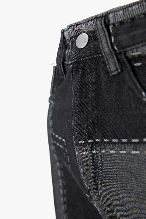 JEANS WITH PATCHES